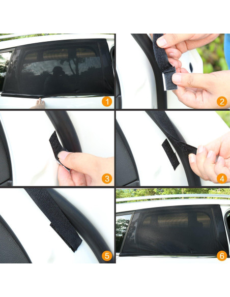 2Pack Pantallas de Ventana Lateral Soulian 68.5x110cm UV