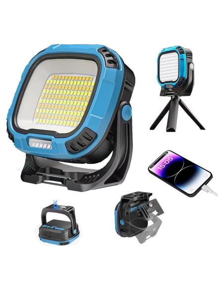 Luz de Trabajo LED Recargable DXSAWA 2500LM IP65 Plegable