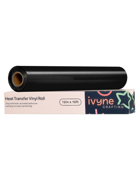 Rollo de Vinilo de Transferencia de Calor iVyne 4.57m Negro