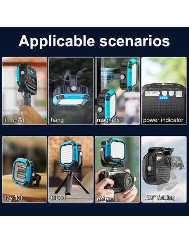 Luz de Trabajo LED Recargable DXSAWA 2500LM IP65 Plegable