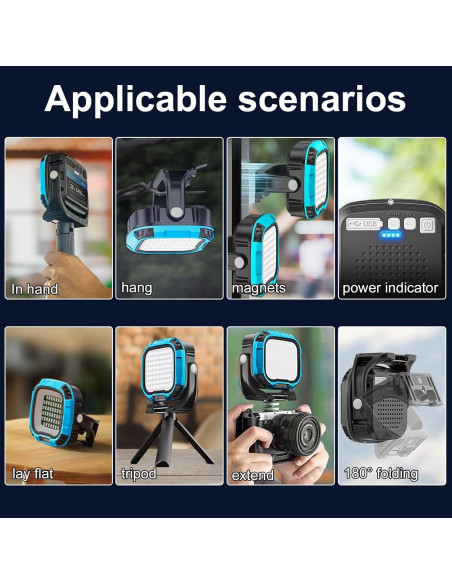 Luz de Trabajo LED Recargable DXSAWA 2500LM IP65 Plegable