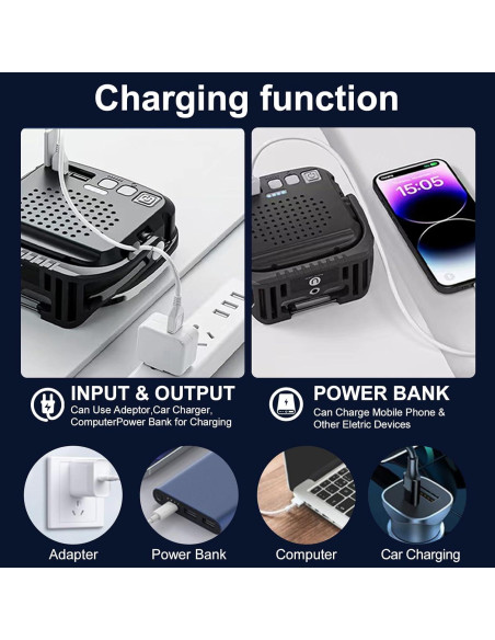 Luz de Trabajo LED Recargable DXSAWA 2500LM IP65 Plegable
