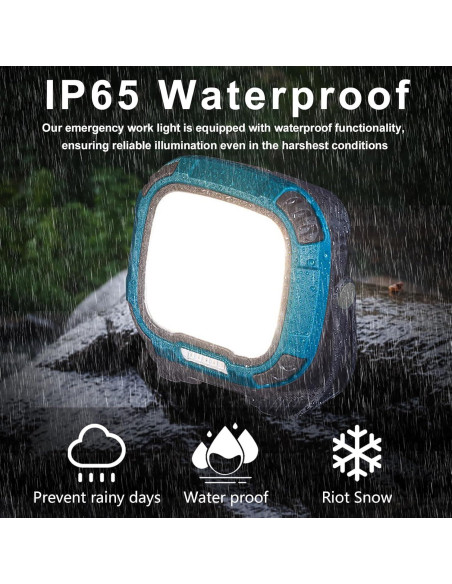 Luz de Trabajo LED Recargable DXSAWA 2500LM IP65 Plegable