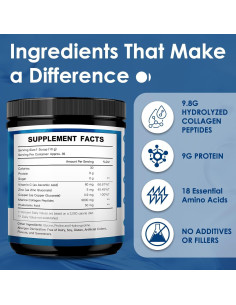 Péptidos de colágeno marino Beautide 348g con Vitamina C 2