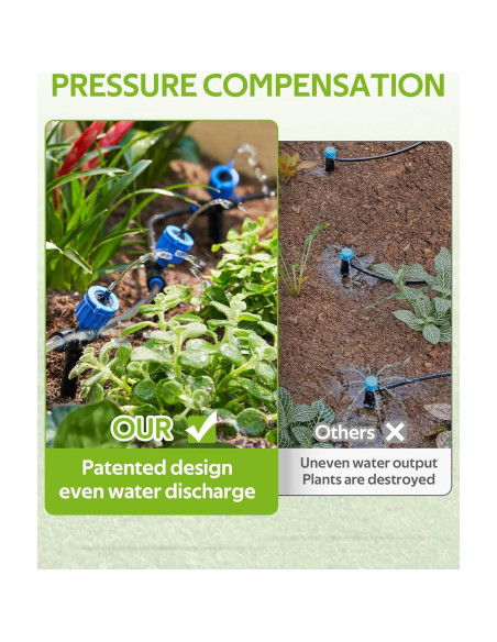 Sistema de Riego por Goteo HIRALIY 15.24m con 12 Goteadores