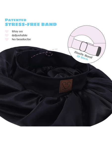 Gorro de Satén Ajustable para Niños Hat Hut - 1 a 8 Años