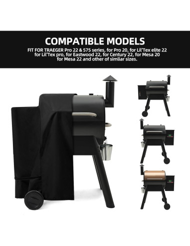 Funda para Parrilla SCAUSY Traeger Pro 22/575 Impermeable