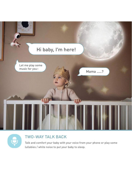 Monitor de Bebé Lollipop CABC-LOL Wi-Fi con Detección de Llanto