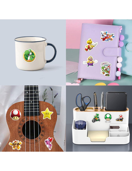 Stickers de Vinilo LTZSTONE Mario - 52 Piezas Impermeables