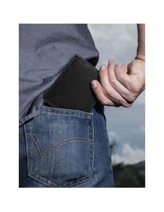 Billetera de Cuero RFID Bifold Timberland para Hombre - Negra 2