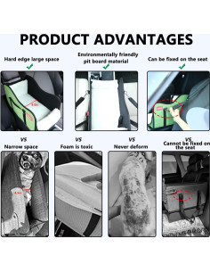 Asiento de perro para consola central Huizhou Verde 43x27cm 2