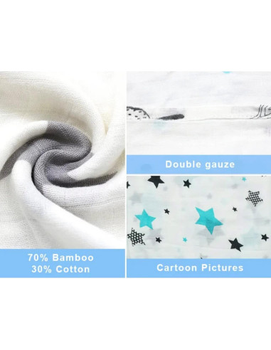 Manta de Envoltura para Bebés Atluxe - 2 Unidades 119cm