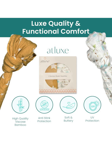 Manta de Envoltura para Bebés Atluxe - 2 Unidades 119cm