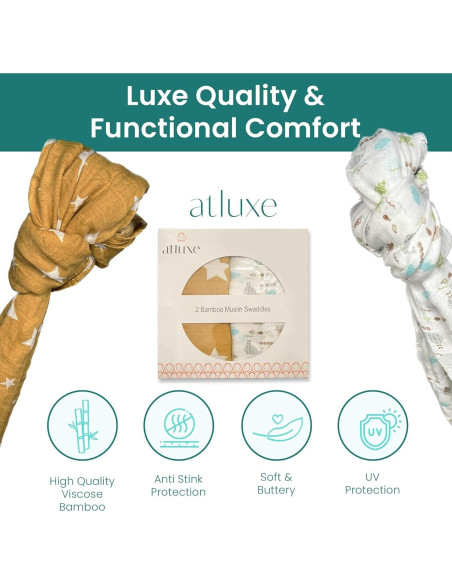 Manta de Envoltura para Bebés Atluxe - 2 Unidades 119cm