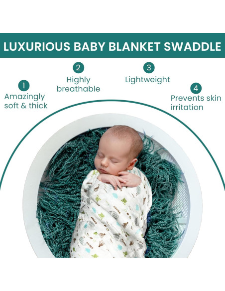 Manta de Envoltura para Bebés Atluxe - 2 Unidades 119cm