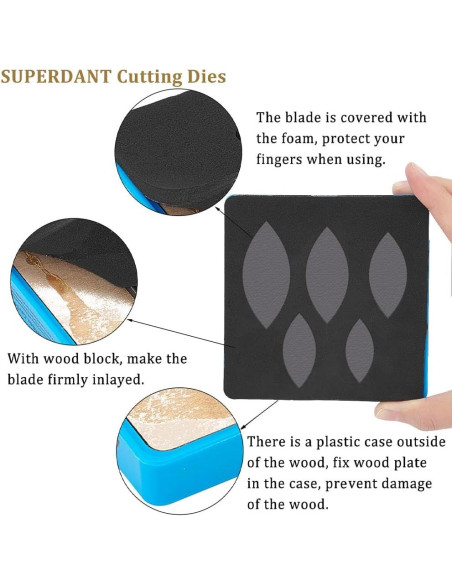 Troqueles de Corte de Cuero SUPERDANT 5 Tamaños para DIY