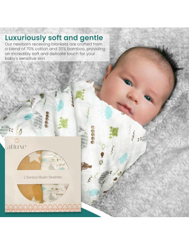 Manta de Envoltura para Bebés Atluxe - 2 Unidades 119cm