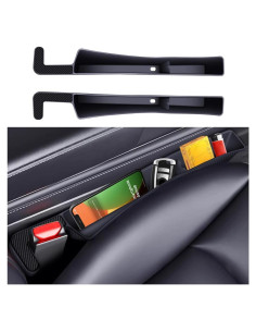 2 Piezas Relleno Espacio Asientos Coche Zpana Negro