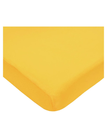 Sábana Ajustable de Cuna Mini Compañía Americana 100% Algodón Amarillo