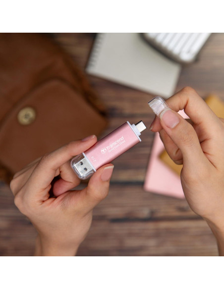 SSD Externo Transcend 512GB USB 3.2 Doble Tipo C y A