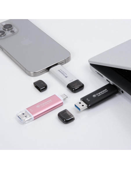 SSD Externo Transcend 512GB USB 3.2 Doble Tipo C y A