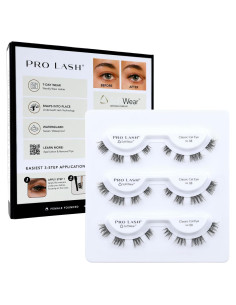 Pestañas Pro Lash SoftWear Ojo de Gato Clásico No. 08 - 3 Juegos