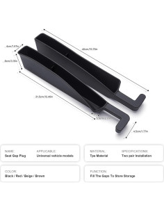 Organizador de Relleno Espacio Asientos Coche ONISMEZ 2PCS USB 2