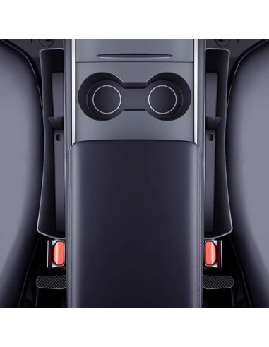 2 Piezas Relleno Espacio Asientos Coche Zpana Negro