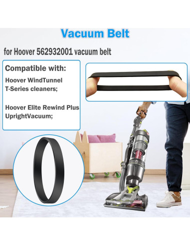 Correas de Reemplazo para Aspiradora Hoover 562932001 - 2 Unidades