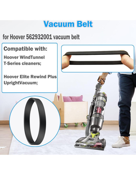Correas de Reemplazo para Aspiradora Hoover 562932001 - 2 Unidades