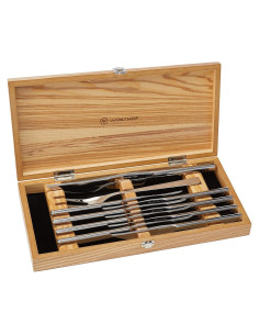 Set de cuchillos de carne Wüsthof 10 piezas acero inoxidable