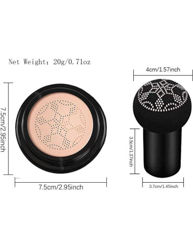 Crema CC Air Cushion SuperThinker 2 PCS Natural Hidratante