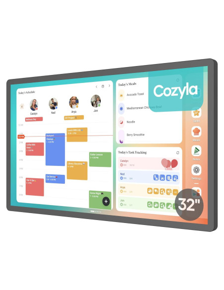 Calendario Digital Cozyla+ 32" Pantalla Táctil Negro