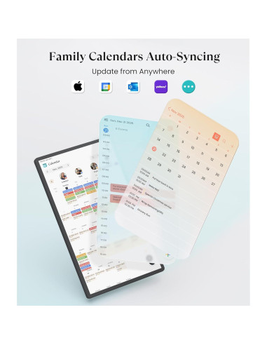Calendario Digital Cozyla+ 32" Pantalla Táctil Negro