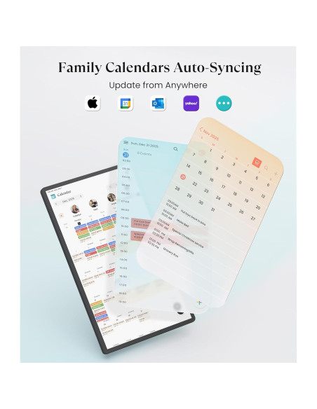 Calendario Digital Cozyla+ 32" Pantalla Táctil Negro