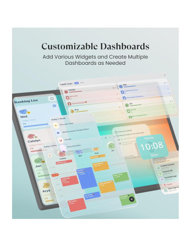 Calendario Digital Cozyla+ 32" Pantalla Táctil Negro