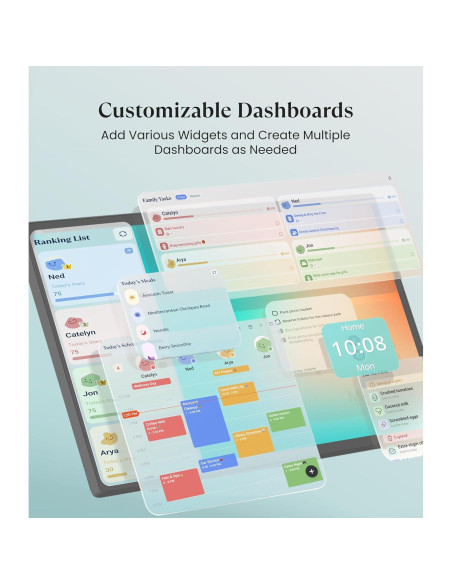 Calendario Digital Cozyla+ 32" Pantalla Táctil Negro