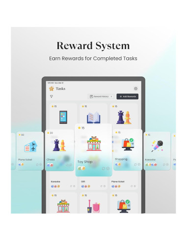 Calendario Digital Cozyla+ 32" Pantalla Táctil Negro