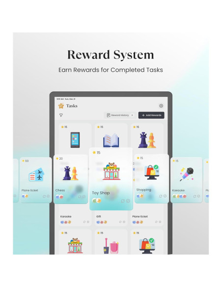 Calendario Digital Cozyla+ 32" Pantalla Táctil Negro