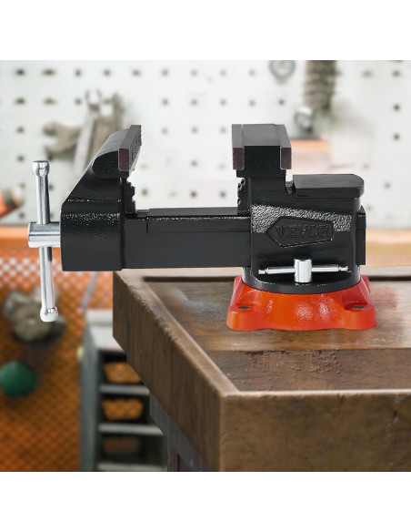 Prensa de Banco VEVOR 5.5" (140 mm) Hierro Dúctil Giratoria 360