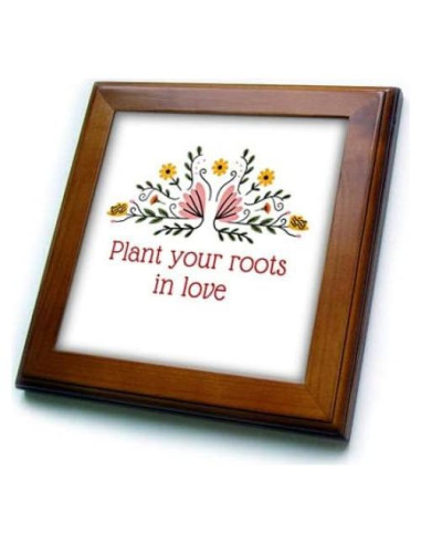 Azulejo Enmarcado 20x20 cm Cerámica Dinosaurio Citas Positivas