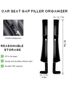Organizador de Relleno Espacio Asientos Coche NYTKL 2PCS Negro 2
