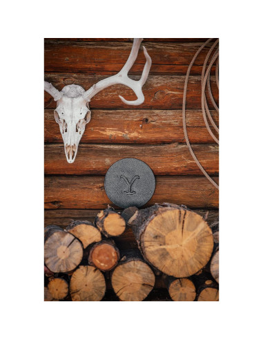 Prensa de Parrilla Redonda Lodge Yellowstone 20.32 cm Hierro Fundido