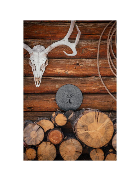 Prensa de Parrilla Redonda Lodge Yellowstone 20.32 cm Hierro Fundido