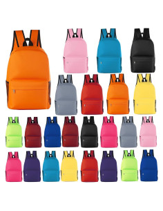 Paquete de 24 mochilas escolares Tevxj 43 cm coloridas