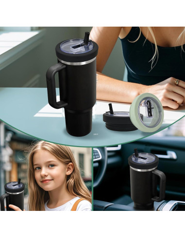 Paquete de 2 Tapas de Silicona para Taza Stanley 40 oz