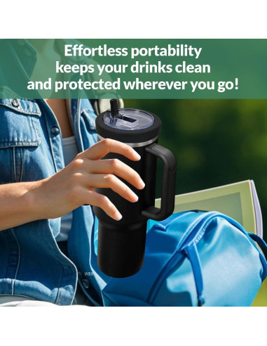 Paquete de 2 Tapas de Silicona para Taza Stanley 40 oz