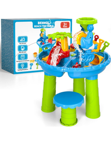 Mesa de Agua y Arena 3 en 1 WATUDOU para Niños 3-5 Años