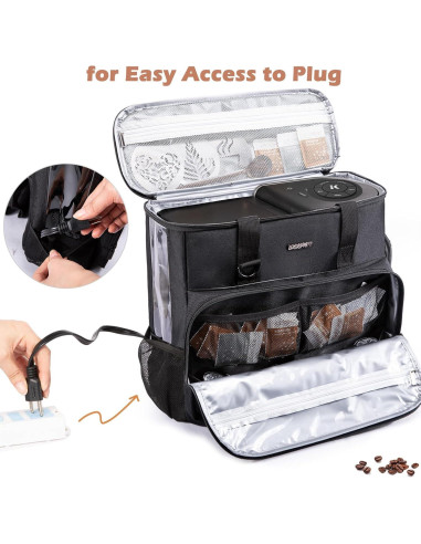 Bolsa de Viaje BAGSPRITE para Cafetera Keurig K-Slim Negra