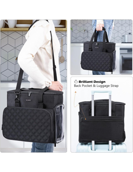 Bolsa de Viaje BAGSPRITE para Cafetera Keurig K-Slim Negra